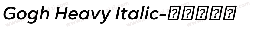 Gogh Heavy Italic字体转换